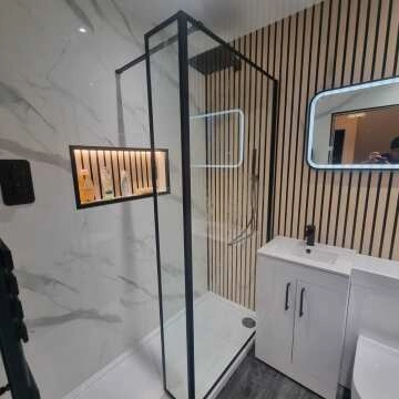 Trepanel Aqua 3D® Waterproof Oak Wood Effect Slat Panels 3 Pack (Covers 1.39SQM)