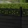 LuxeLine Composite Fence Panel Black 3ft High - Moroccan Decorative Screen with Aluminium Post
