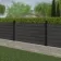 LuxeLine® Dark Grey Composite Fence Panel with Aluminium Post 3ft