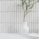 Spirit White Gloss Kitkat Mosaic Porcelain Wall Tiles