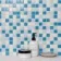 Pixel Sea Light Blue Blend Mosaic 25x25 Wall and Floor Tiles