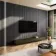 Trepanel® Living Room Grey Wall Panels & LED Lighting Kit with Adhesive