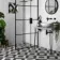 Zebra Black and White Patterned Matt Striped 223x223 Tiles