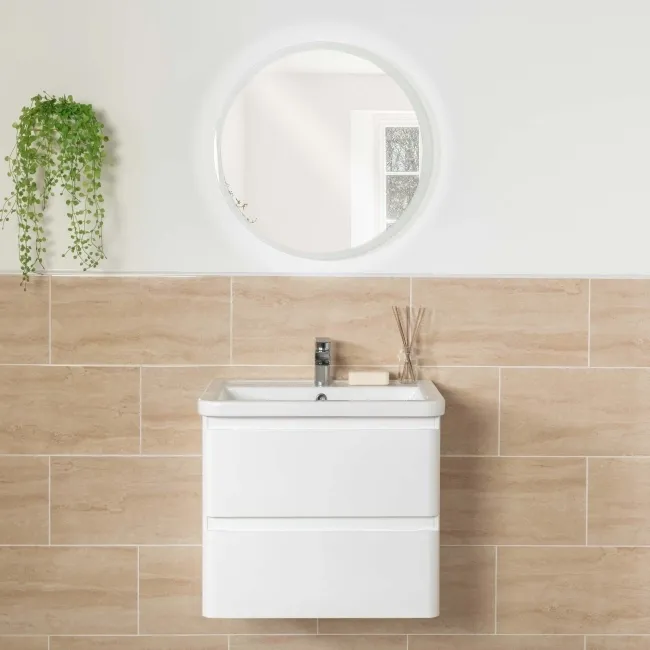 Athena Ivory Travertine Effect Wall Tiles