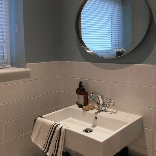 Antique Bastille White Gloss Square Crackle Wall Tiles