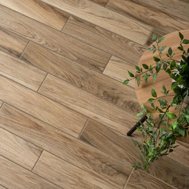 Bosco Castagno Wood Effect Porcelain Floor Tiles