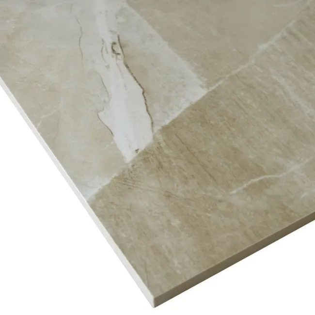 Cashmere Cream Polished Marble Effect Floor Tiles