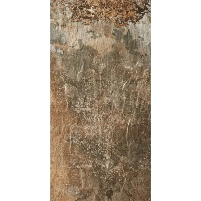 Burnished Multicolour Brown Slate Effect Wall and Floor Tiles