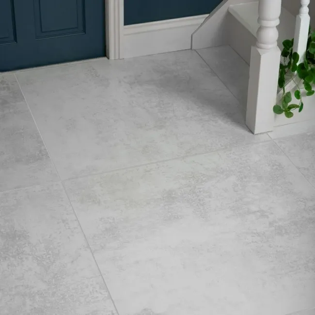 Cosmic Cloud White Semi Polished Stone Effect Floor Tiles