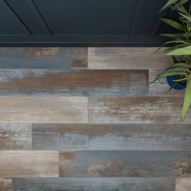 Elm Rustic Blue Wood Effect Wall and Floor Tile
