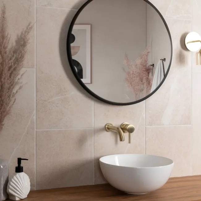 Driftstone Matt Beige Stone Effect Wall and Floor Tiles