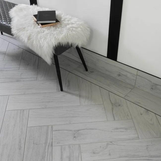 Friston White Oak Wood Effect Porcelain Floor Tiles