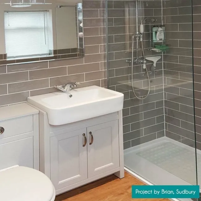 Rustic Grey Gloss Metro Ceramic Wall Tiles