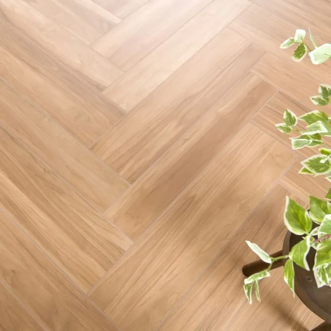 Heartwood Honey Brown Matt Rectified Wood Effect Floor Tiles 888x145