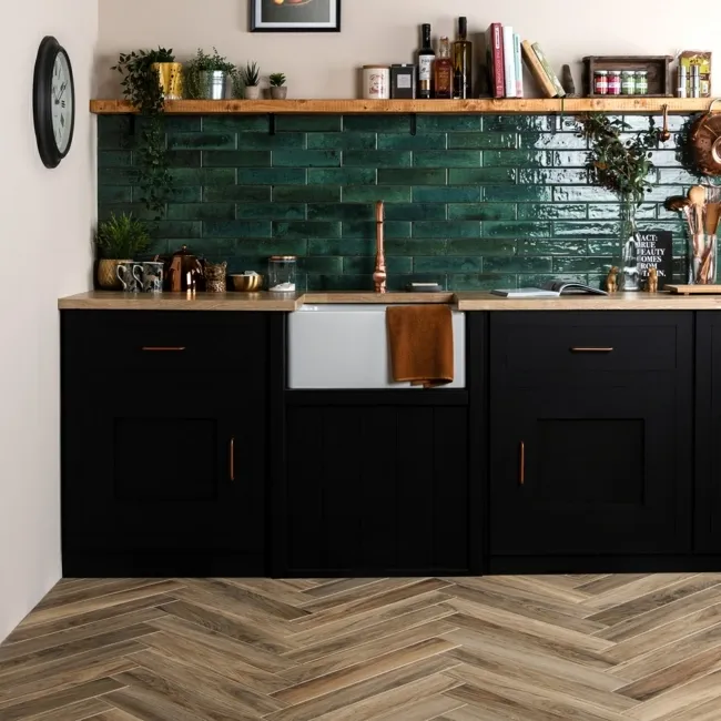 Bosco Castagno Wood Effect Porcelain Floor Tiles