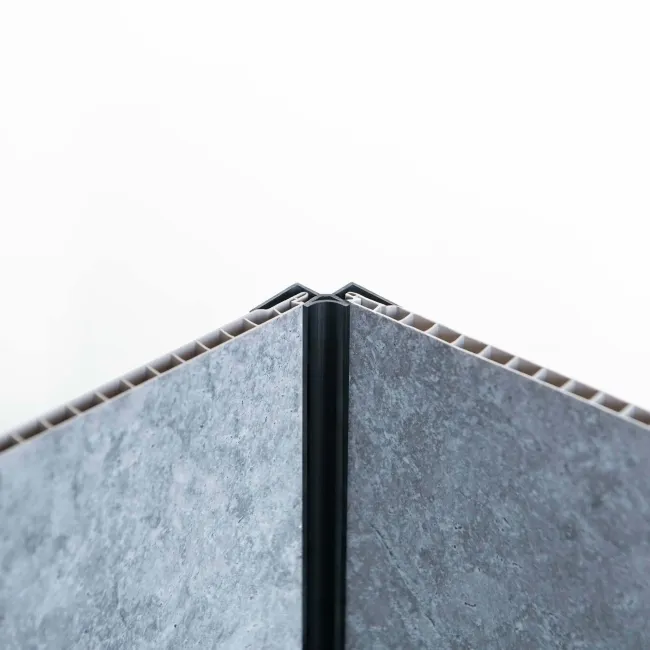 Trepanel Aqua® Shower Panel PVC Internal Corner Joint Black