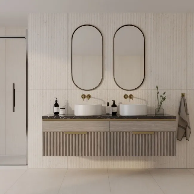 Fargo Beige Matt Stone Effect Structured Wall Tiles 1200x600