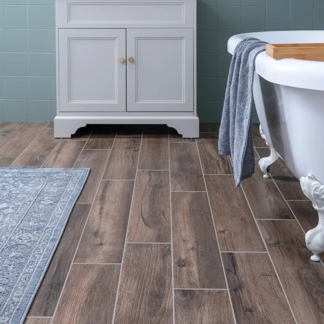 Muniellos Wood Effect Porcelain Floor Tiles 900x150