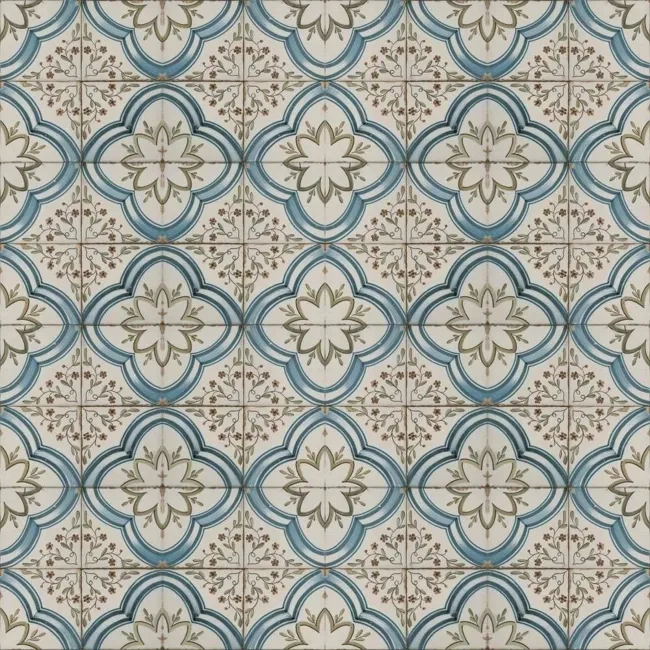 Cynosure Antique Multicolour Matt Patterned Floor Tiles