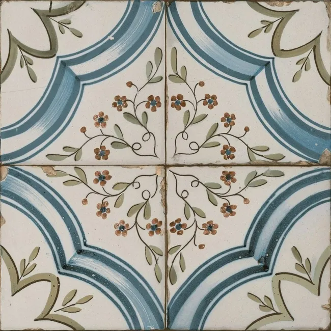 Cynosure Antique Multicolour Matt Patterned Floor Tiles