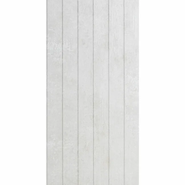 Genoa White Matt Decor Concrete Effect Wall Tiles