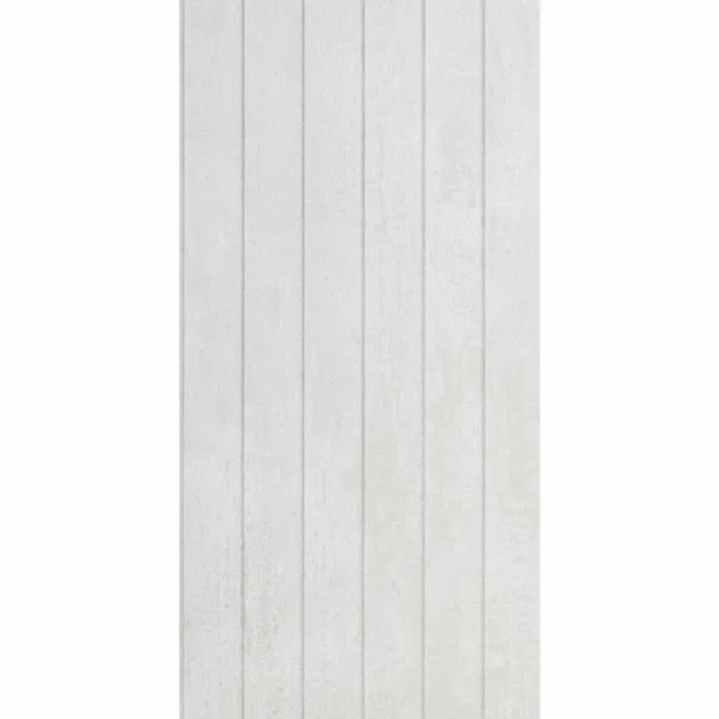 Genoa White Matt Decor Concrete Effect Wall Tiles