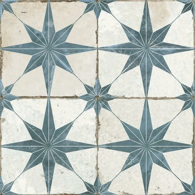 Scintilla Sapphire Star Pattern Tiles