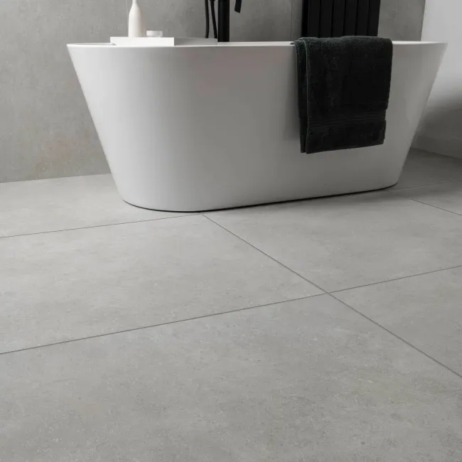 Gravity Grey Matt Stone Effect Wall and Floor Tiles 800x800
