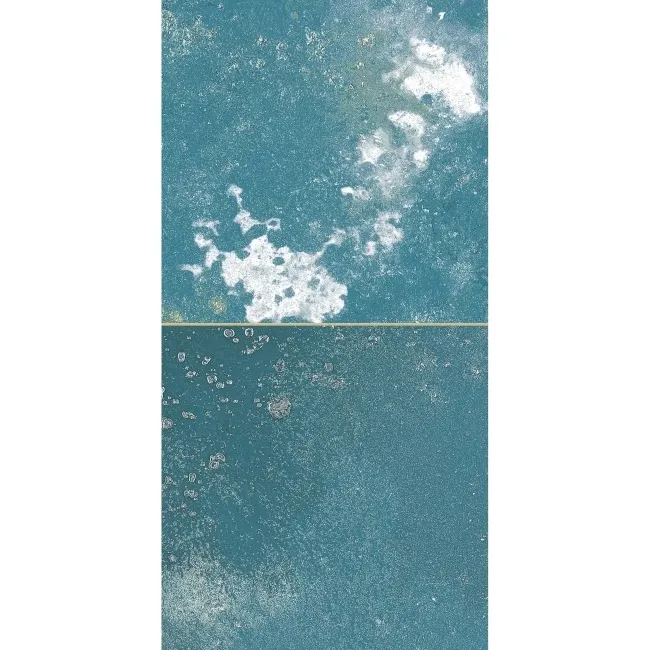 Raku Square Teal Rustic Gloss Wall Tiles