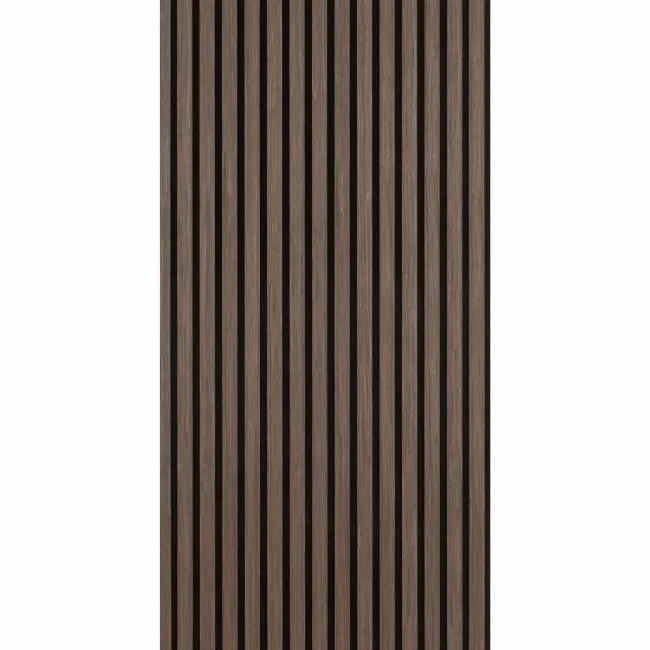 Trepanel® Walnut Brown Acoustic Half Wood Wall Panels