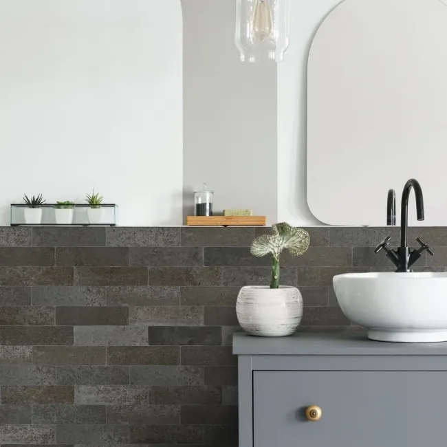 Tuscany Grey Brick Effect Matt Wall and Floor Tiles 235x62