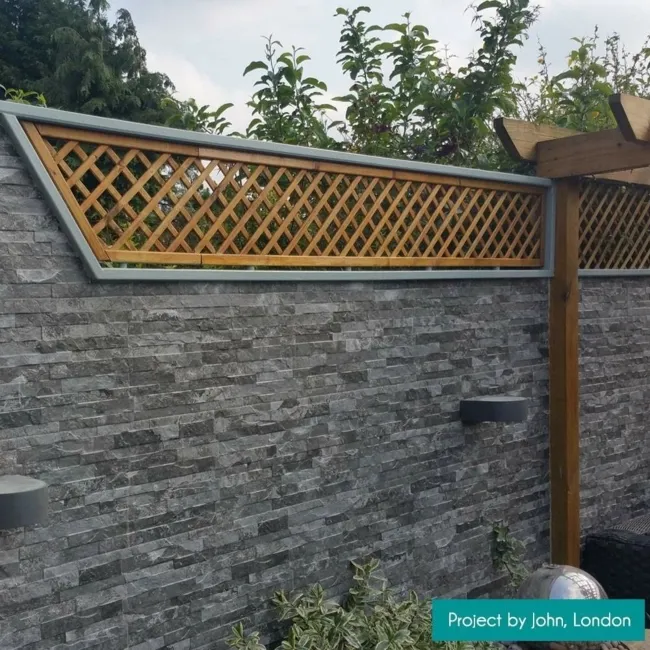 Vesuvius Charcoal Split Face Effect Tiles