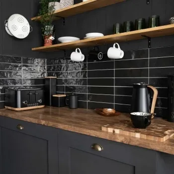 Faith Black Gloss Wall and Floor Tile