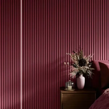 Trepanel® Windsor Wine Red Matt Acoustic Wall Panels