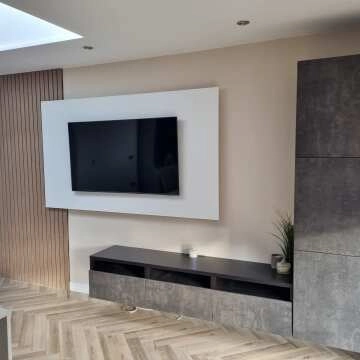 Trepanel® Smoked Oak Wide Slat Acoustic Wood Wall Panels