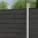 LuxeLine® Dark Grey Composite Fence Panel for Own Post 6ft