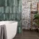 Lazio Green Gloss Brick Effect Wall Tiles