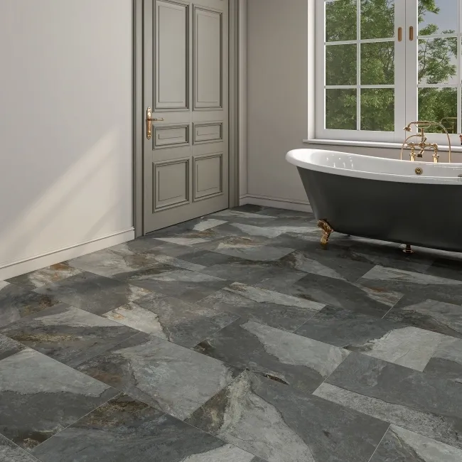 Lockstone Jade Green Matt Slate Effect Wall and Floor Porcelain Tiles
