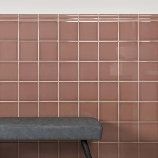 Capsule® Taupe Gloss Victorian Flat 150x150 Wall Tiles