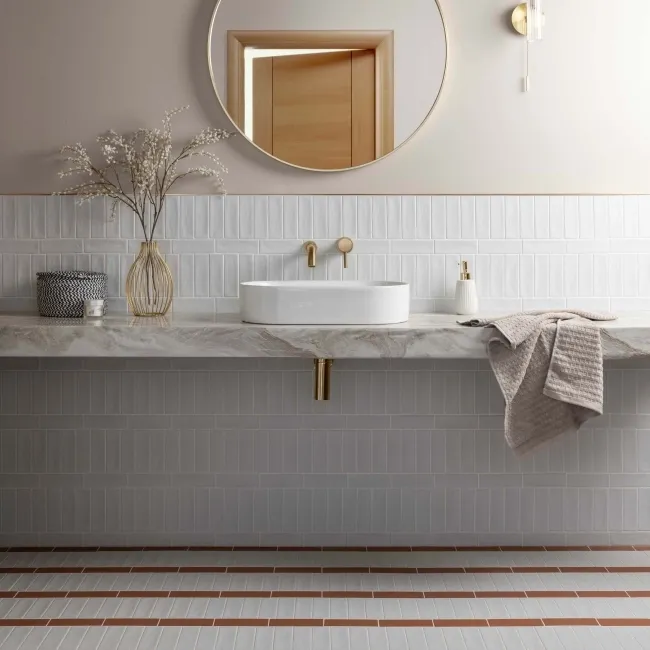 Hamlet White Porcelain Matt Metro Wall and Floor Tiles