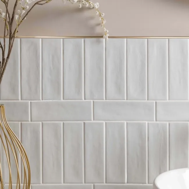 Hamlet White Porcelain Matt Metro Wall and Floor Tiles