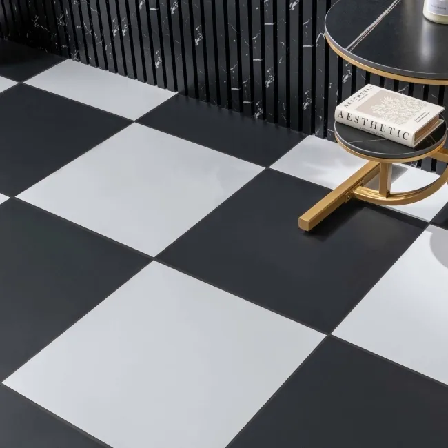 10.39 SQM Clearance Ebony Matt Pure White Tile (Unboxed)