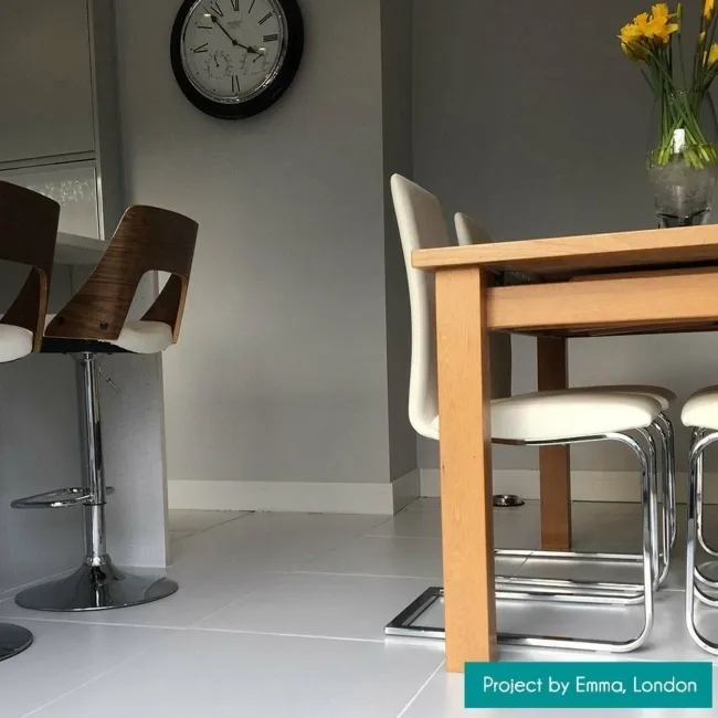 10.39 SQM Clearance Ebony Matt Pure White Tile (Unboxed)