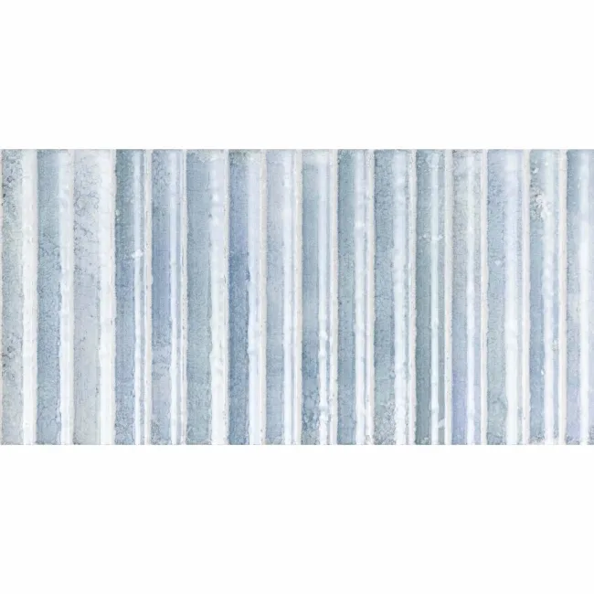 Meraki Blue Gloss Kitt-Kat Mosaic Effect Wall Tiles