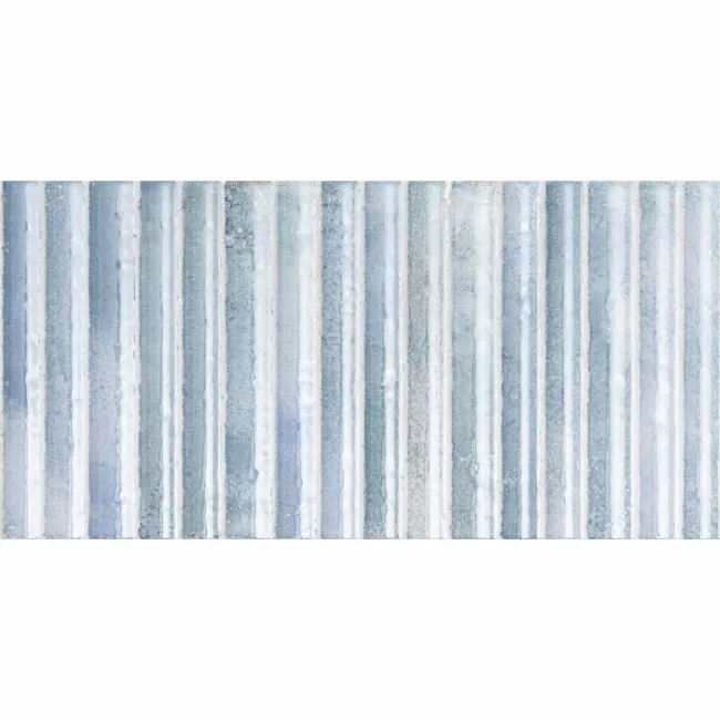 Meraki Blue Gloss Kitt-Kat Mosaic Effect Wall Tiles