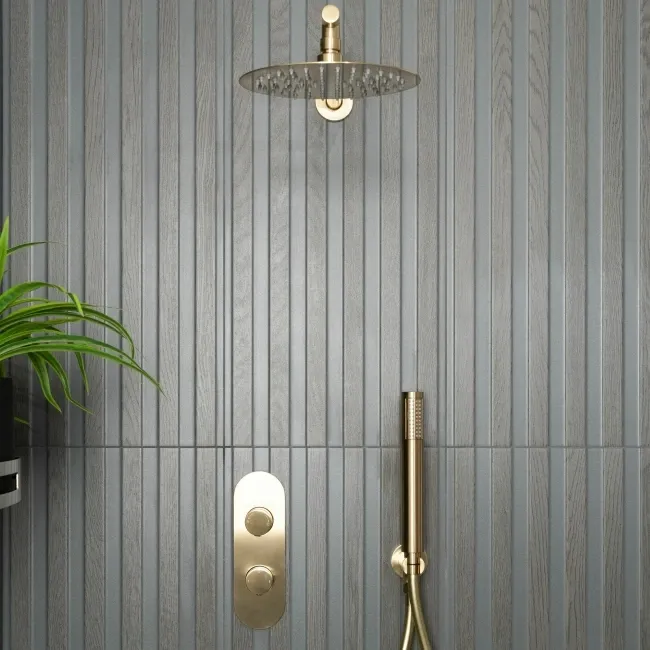 Timber Wood Brown Slat Wengue Ceramic Wall Tile