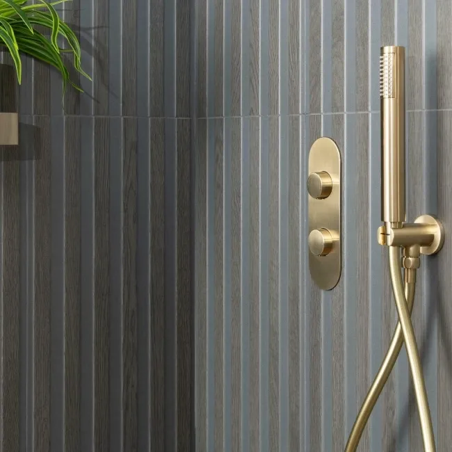 Timber Wood Brown Slat Wengue Ceramic Wall Tile