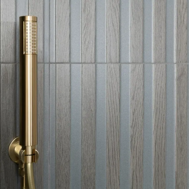 Timber Wood Brown Slat Wengue Ceramic Wall Tile