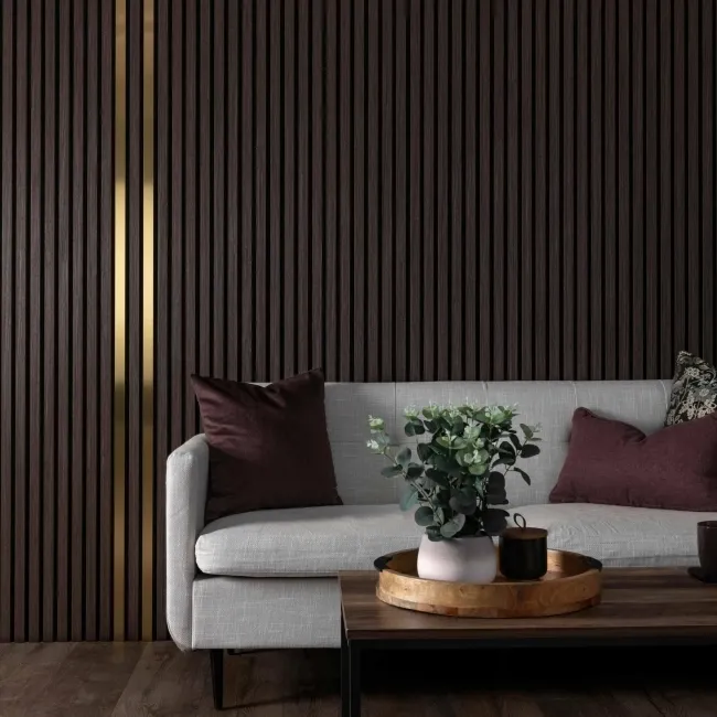 Trepanel® Stainless Steel Brushed Brass Decorative Acoustic Slat Cover