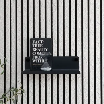 Trepanel Customise® Black Shelf 359mm inc Black Screws